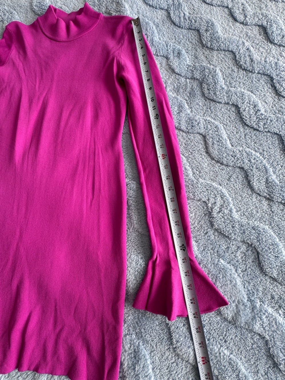 Michael Kors Pink Women’s Dress Flared Sleeve Size L Large - Picture 6 of 13